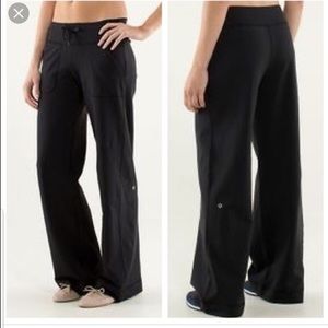 Lululemon Wide Leg Sweatpants Black 6